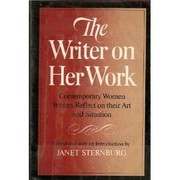 The writer on her work /