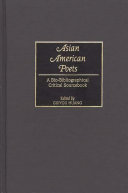 Asian-American poets : a bio-bibliographical critical sourcebook /