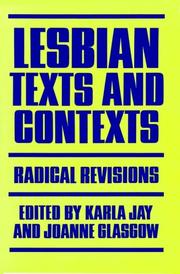 Lesbian texts and contexts : radical revisions /
