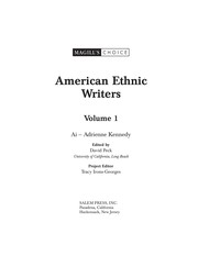 American ethnic writers /