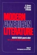 Modern American literature : volume VI, third supplement to the fourth edition /