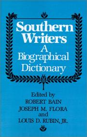 Southern writers : a biographical dictionary /