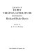 Essays in early Virginia literature honoring Richard Beale Davis /