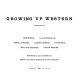 Growing up western : recollections /