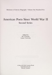 American poets since World War II.