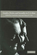 Gender, desire, and sexuality in T.S. Eliot /
