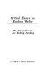 Critical essays on Eudora Welty /