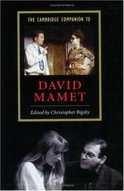The Cambridge companion to David Mamet /