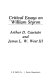Critical essays on William Styron /