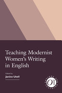 Teaching modernist women's writing in English /