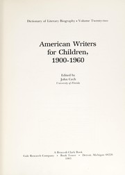 American writers for children, 1900-1960 /