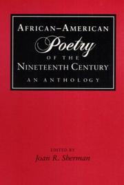 African-American poetry of the nineteenth century : an anthology /