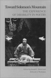 Toward Solomon's mountain : the experience of disability in poetry /