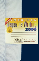 The best American magazine writing 2000 /