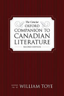 The concise Oxford companion to Canadian literature /