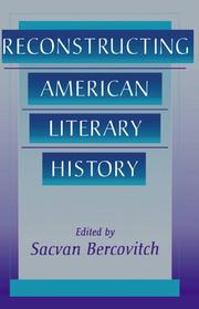 Reconstructing American literary history /