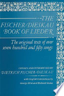 The Fischer-Dieskau book of lieder : the original texts of over seven hundred and fifty songs /