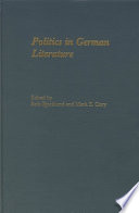 Politics in German literature /