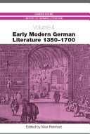 Early modern German literature, 1350-1700 /