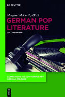 German pop literature : a companion /