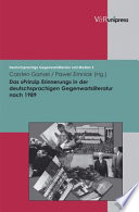 Das "Prinzip Erinnerung" in der deutschsprachigen Gegenwartsliteratur nach 1989 /