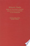 Mimetic desire : essays on narcissism in German literature from romanticism to post modernism /