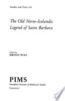 The Old Norse-Icelandic legend of Saint Barbara /