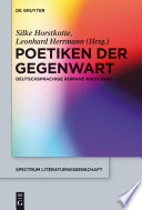 Poetiken der Gegenwart : deutschsprachige Romane nach 2000 /