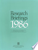Research briefings, 1986 /