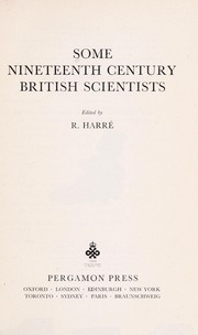 Some nineteenth century British scientists /