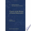 Classics in the history of Greek Mathematics /