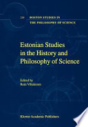 Estonian studies in the history and philosophy of science /