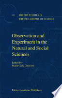 Observation and experiment in the natural and social sciences /