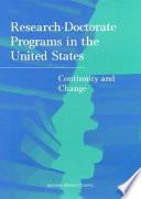 Research-doctorate programs in the United States : continuity and change /