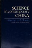 Science in contemporary China /