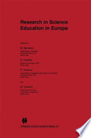 Research in science education in Europe /