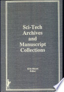 Sci-tech archives and manuscript collections /