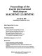 Proceedings of the Fourth International Workshop on Machine Learning : June 22-25, 1987, University of California, Irvine /