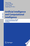 Artificial intelligence and computational intelligence : International Conference, AICI 2009 Shanghai, China, November 7-8, 2009 proceedings /