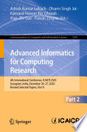 Advanced Informatics for Computing Research : 4th International Conference, ICAICR 2020, Gurugram, India, December 26-27, 2020, Revised Selected Papers, Part II /