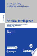 Artificial Intelligence : First CAAI International Conference, CICAI 2021, Hangzhou, China, June 5-6, 2021, Proceedings, Part I /