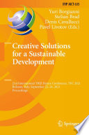 Creative Solutions for a Sustainable Development : 21st International TRIZ Future Conference, TFC 2021, Bolzano, Italy, September 22-24, 2021, Proceedings /