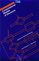 Computational models of discourse /