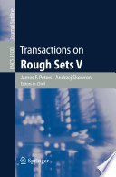 Transactions on rough sets V /