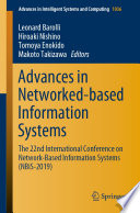 Advances in Networked-based Information Systems : The 22nd International Conference on Network-Based Information Systems (NBiS-2019)  /