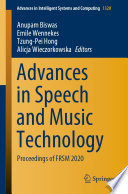 Advances in Speech and Music Technology : Proceedings of FRSM 2020 /