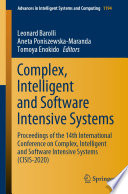 Complex, Intelligent and Software Intensive Systems : Proceedings of the 14th International Conference on Complex, Intelligent and Software Intensive Systems (CISIS-2020) /