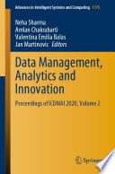 Data Management, Analytics and Innovation : Proceedings of ICDMAI 2020, Volume 2 /