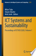 ICT Systems and Sustainability : Proceedings of ICT4SD 2020, Volume 1 /