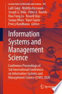 Information Systems and Management Science : Conference Proceedings of 3rd International Conference on Information Systems and Management Science (ISMS) 2020 /